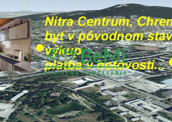 Byt Nitra Centrum Chrenová pôvodný stav- výkup platba v hotovosti ID 547-MIG