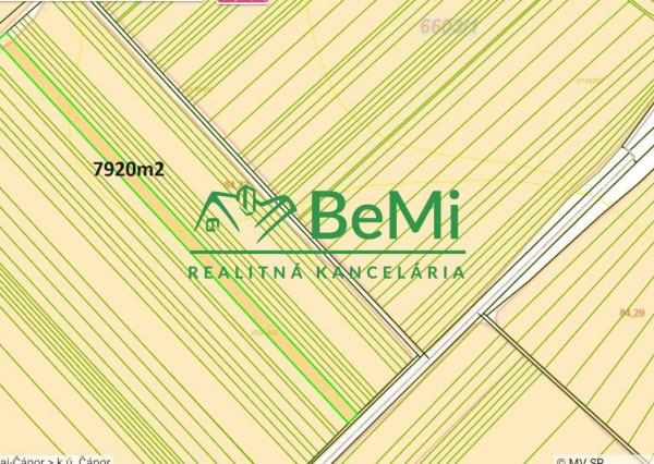 Predaj orná pôda - Cabaj-Čápor, 7920 m2 (113-14-VIG)