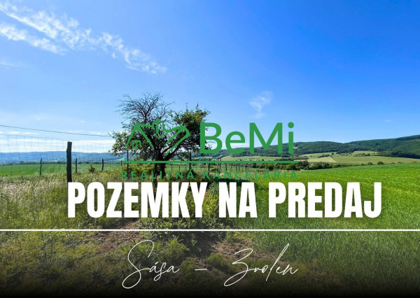 Rovinaté pozemky 7700m2 Sása, Zvolen