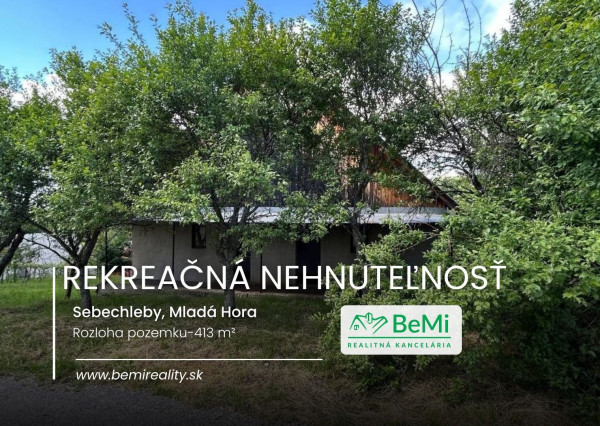 Rekreačná nehnuteľnosť – Sebechleby, Mladá Hora