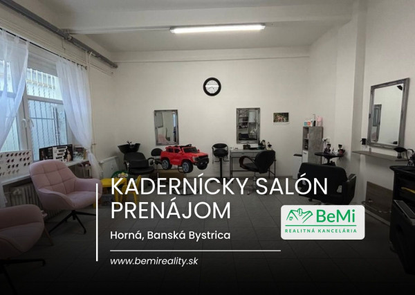 Prenájom, kadernícky salón, Banská Bystrica