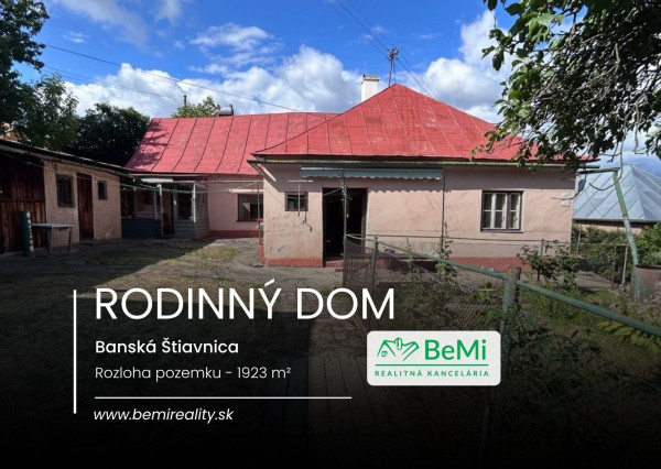 Veľkorysý dom s dušou a atmosférou, Banská Štiavnica