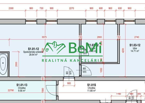 Znížená cena 3-izbový Byt s parkovacím miestom v tichej lokalite