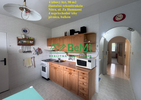 4 izbový byt, Chrenová - čiastočná rekonštrukcia balkón, pivnica