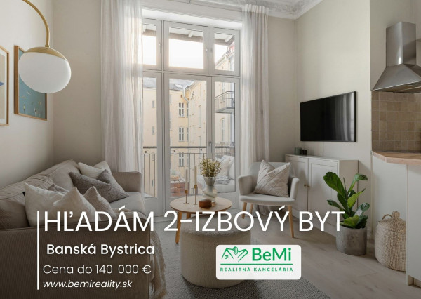 Hľadám na kúpu 2 izbový byt