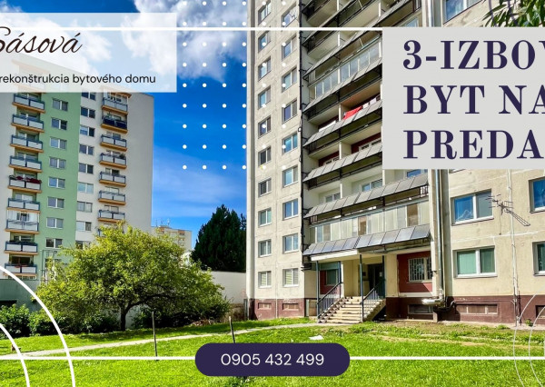 3 izbový byt, 72m2, Sásová, Banská Bystrica