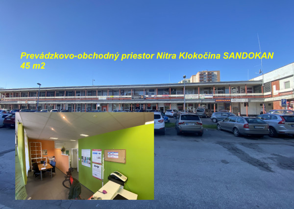 REZERVOVANÉ Prevádzkový priestor Nitra-Klokočina Sandokan 587-25-MIG