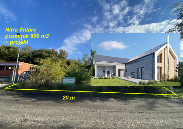 Nitra Štitáre pozemok 800 m2 ID 592-14-MIG