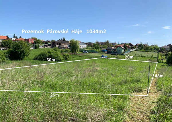 Pozemok  Nitra   Párovské  Háje  ID 005-14-VISK