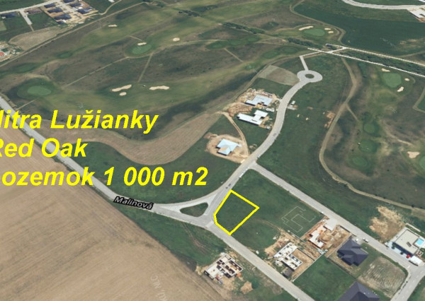 Nitra Lužianky RED OAK golf  pozemok 1 000 m2 ID 599-14-MIG