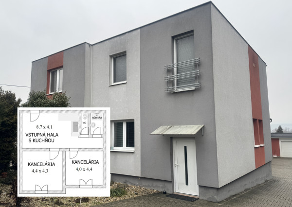 NA PRENÁJOM – kancelárske priestory 70 m2, Nitra – Mlynárce