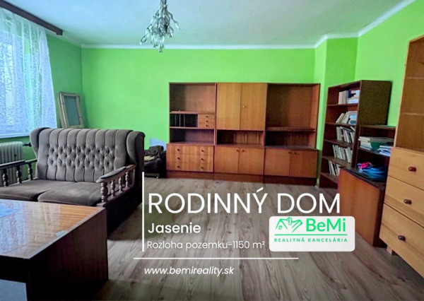 Rodinný dom Jasenie s veľkým pozemkom