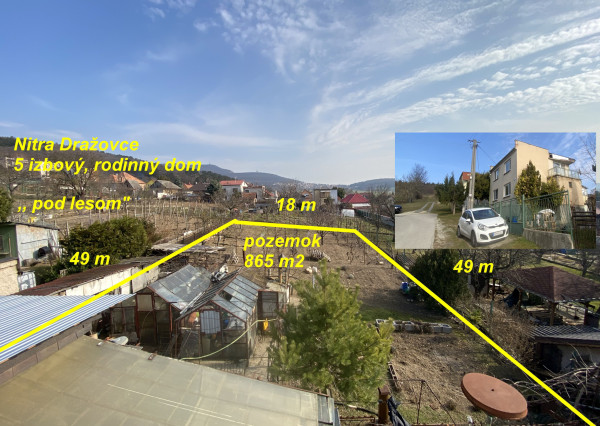 Nitra Dražovce 5 izbový RD pod lesom ID 605-12-MIG