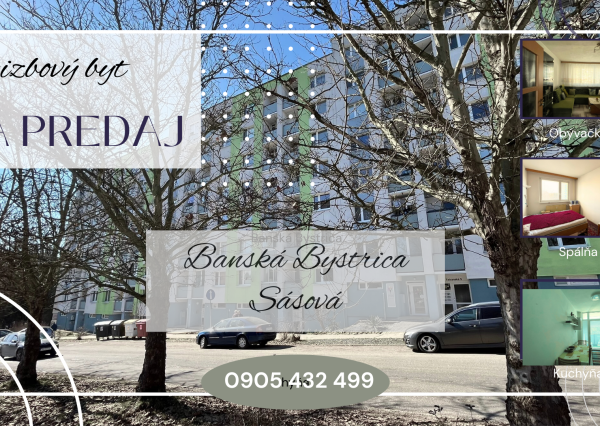 REZERVOVANÝ 2 izbový byt, 49,72 m2, B.Bystrica - Sásová