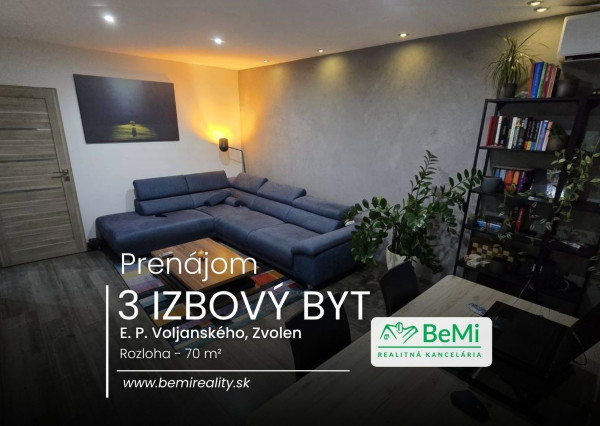 3-izbový byt vo Zvolene – Tepličky s loggiou a pivnicou