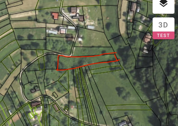 Na predaj stavebný pozemok 1697 m², v obci Hriňová