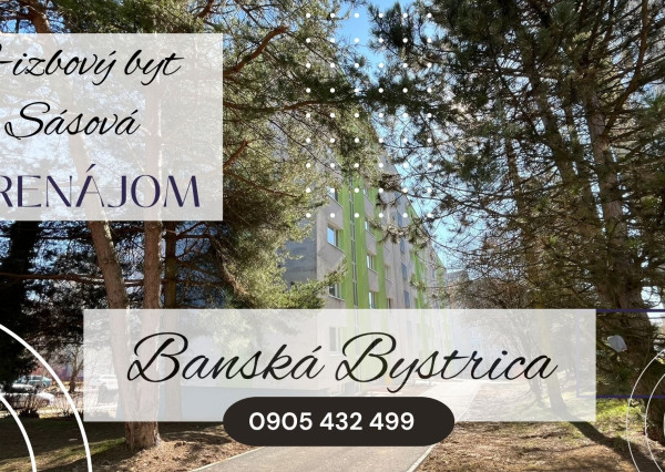 Prenájom 2 izbový byt, B.Bystrica - Sásová