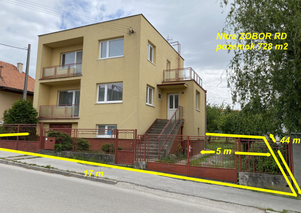Rodinný dom Nitra ZOBOR pozemok 728 m2 ID 612-12-MIG