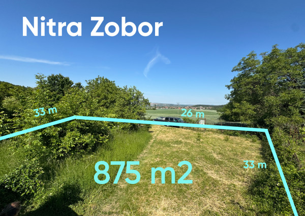 Pozemok Nitra - Zobor 875 m2  ID 615-14-MIG