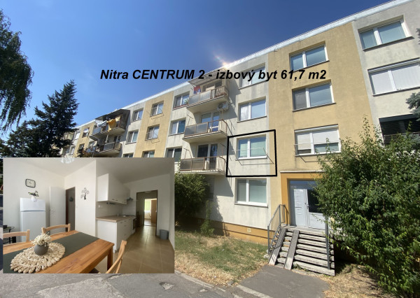 Nitra CENTRUM 2 - izbový byt 61,7 m2 ID 625-112-MIG