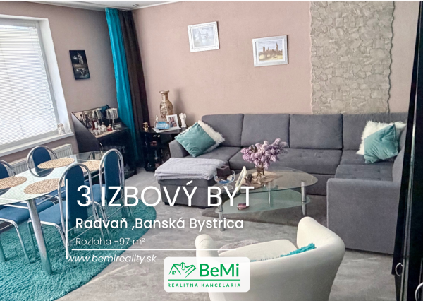 Priestranný 3-izbový byt v rodinnom dome so záhradou