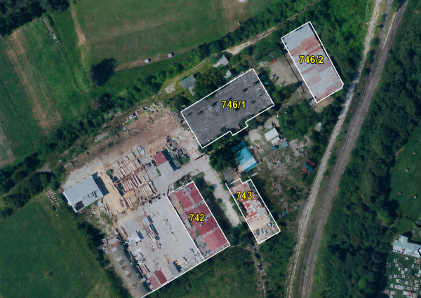 Priemyselný areál, 4 budovy – bývalý Agropodnik Medzibrodie