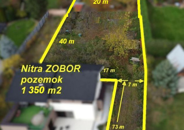 Nitra Zobor pozemok cca 1 350 m2 ID 594-14-MIG