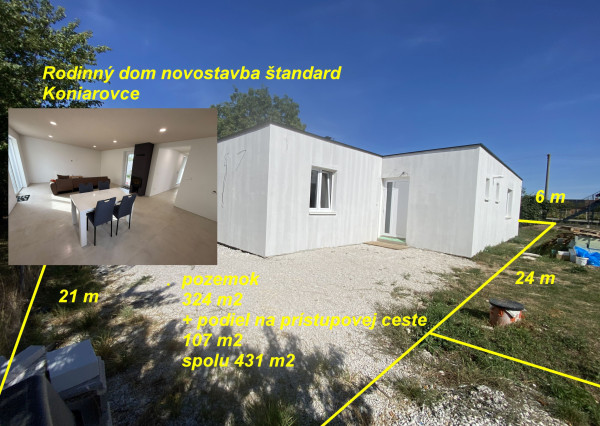 Rodinný dom Novostavba - štandard Koniarovce ID 634-12-MIG
