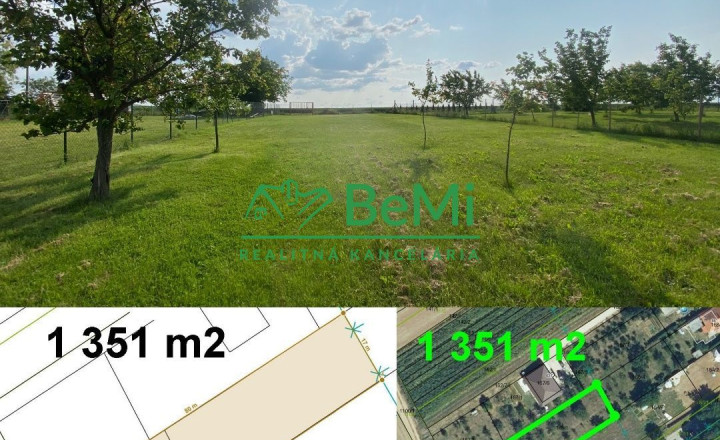 Nádherný pozemok 1 351 m2 Čeľadice ID 391-14-MIGa