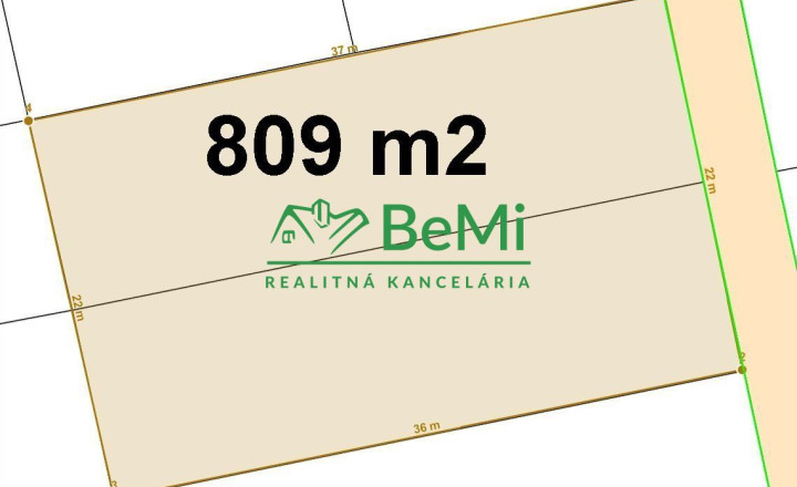 Záhrada  809 m2 Nitra - Kynek ID 466-14-MIGa - fotografia 3