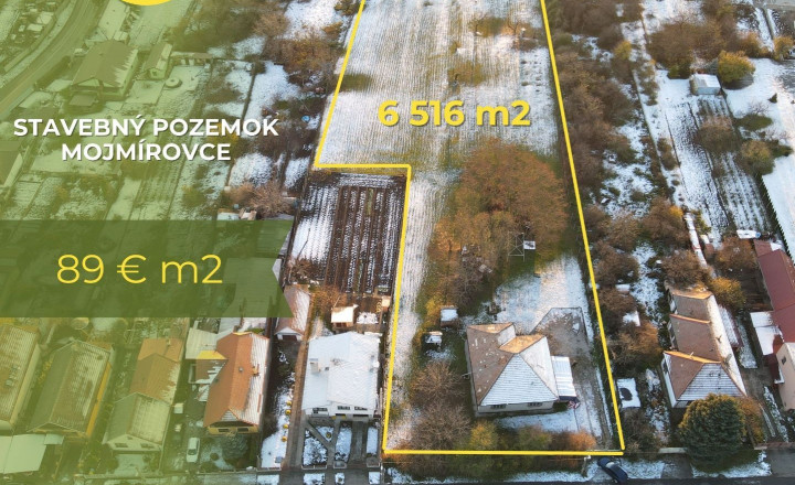 PREDAJ - STAVEBNÝ POZEMOK -  MOJMÍROVCE  ID 025-14-FIJA