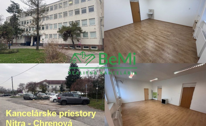 NA PRENÁJOM – kancelárske priestory od 18 do 37 m2, Nitra – Chrenová