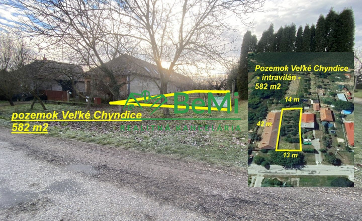 Veľké Chyndice pozemok 582 m2 ID 535-14-MIG