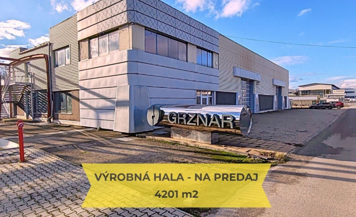 PREDAJ -VÝROBNÁ HALA SO SKLADOVÝMI PRIESTORMI ID 030-18-FIJAa