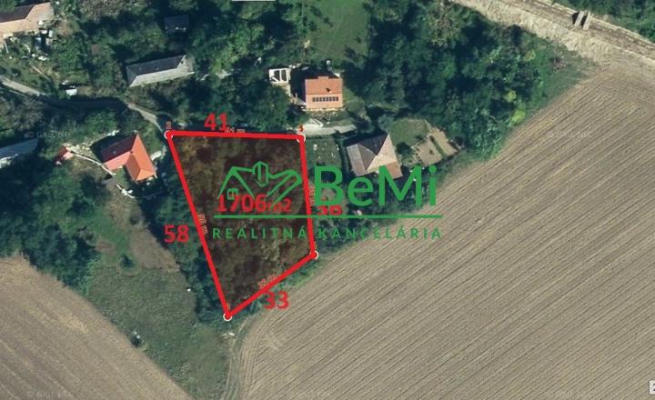 Predaj stavebný pozemok 1706m2 Veľký Báb pri Nitre(153-14-ERF)
