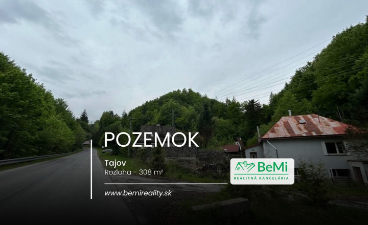 Pozemok Tajov – pokojné miesto pri potoku
