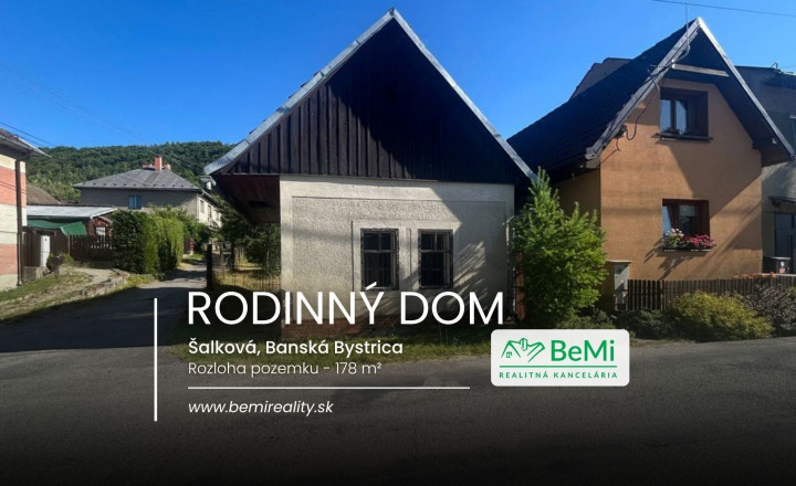 Rodinný dom so záhradou – Šalková, Banská Bystrica