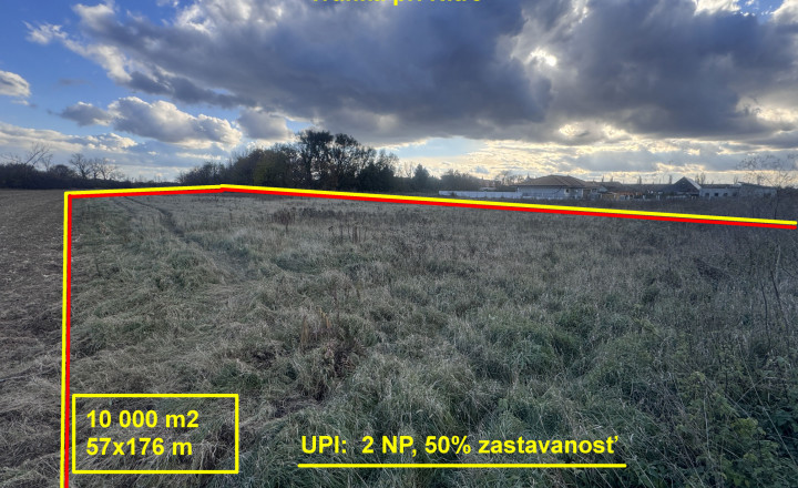 Stavebný developerský pozemok 10000 m2 - Ivanka pri Nitre - fotografia 1