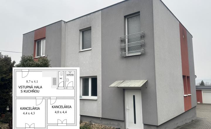 NA PRENÁJOM – kancelárske priestory 70 m2, Nitra – Mlynárce