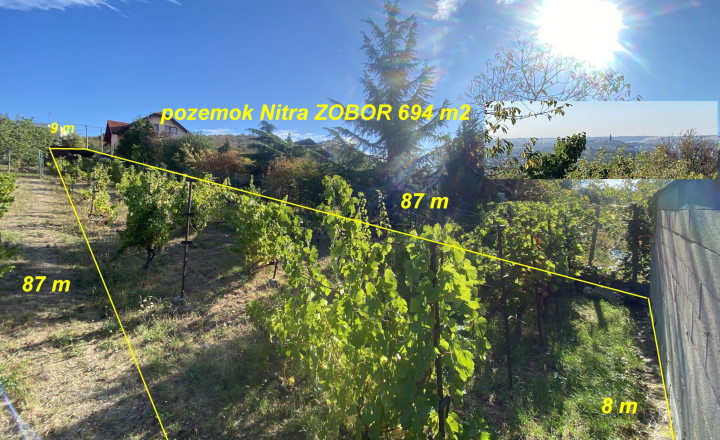 REZERVOVANÉ Pozemok Nitra ZOBOR 694 m2 636-14-MIG
