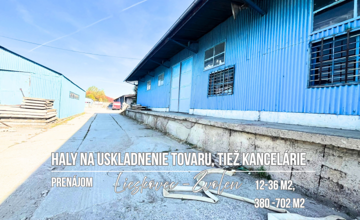 Prenájom haly, sklady, kancelárie, Zvolen - Lieskovec