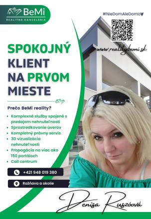 4-izb. byt s balkónom v najlepšej lokalite v Rožňave -PREDAJ - fotografia 1