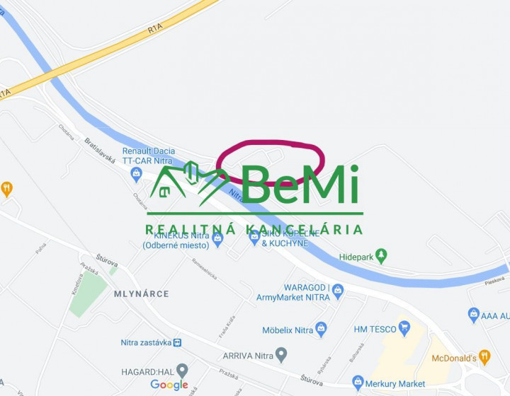 Predaj podiel pozemku 1/2 z celku,Nitra- Mlynárce(048-14-NASa)