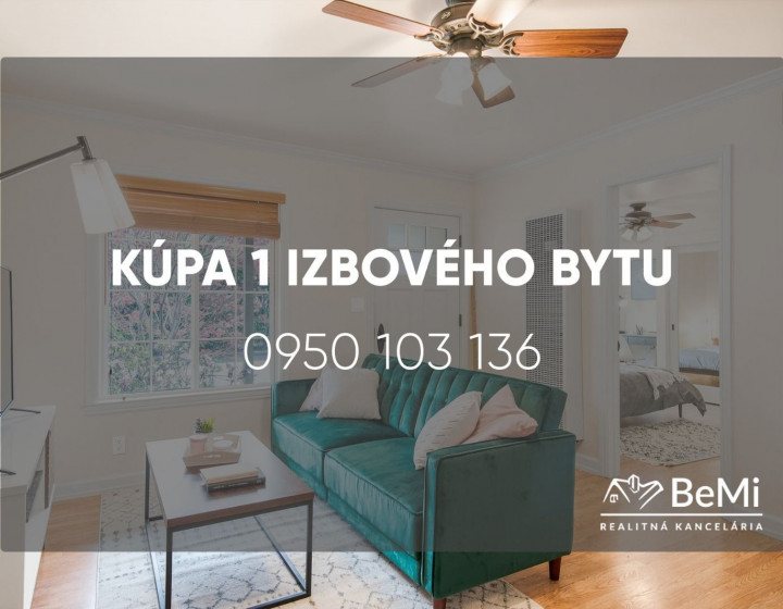 Kúpa 1 izbového bytu - Vráble