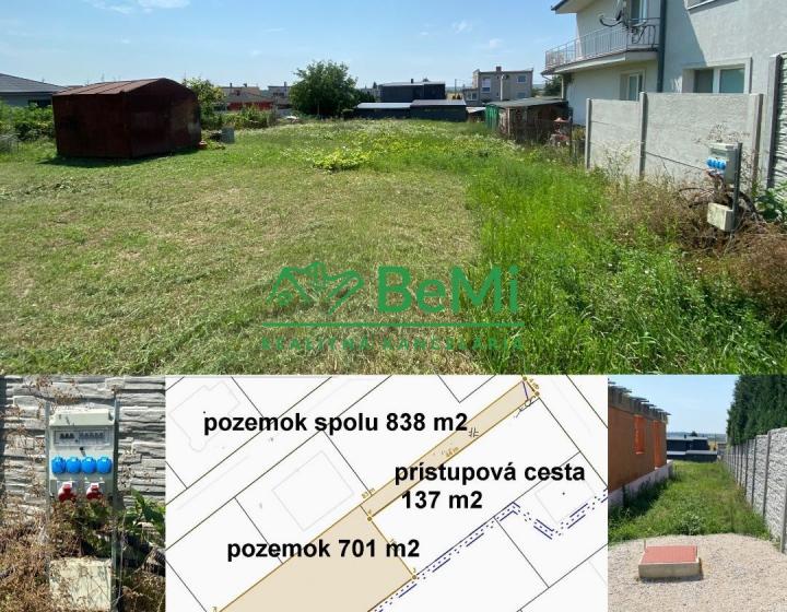 Pozemok Nitra - Janíkovce 838 m2 ID 265-14-MIG