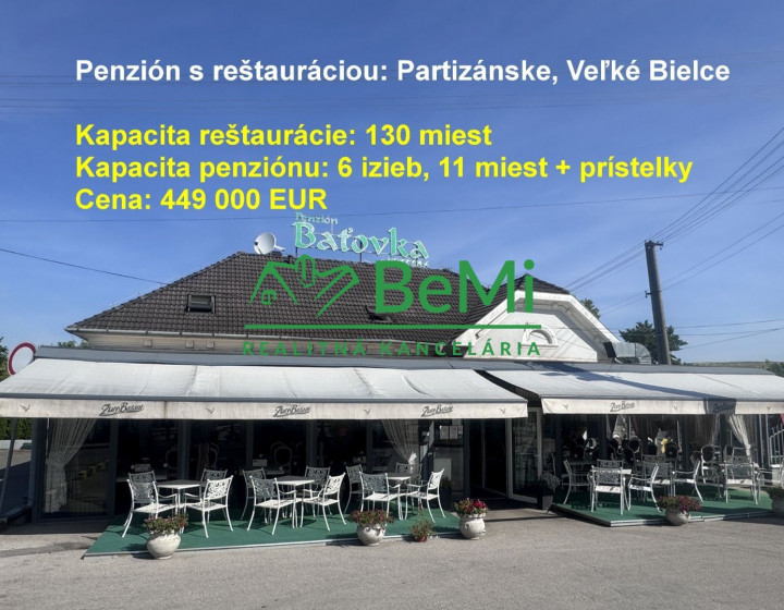 Penzión s reštauráciou – Partizánske                               (023-18-DABA)