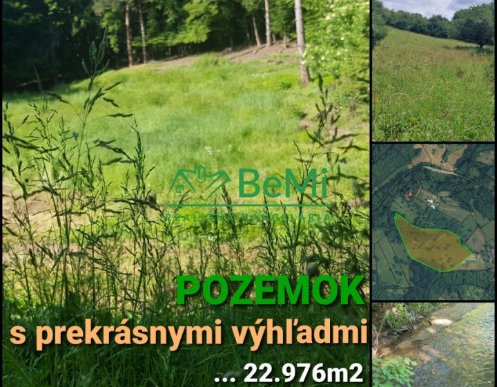 POZEMOK s prekrásnymi výhľadmi...Vyhne (057-14-DAR)