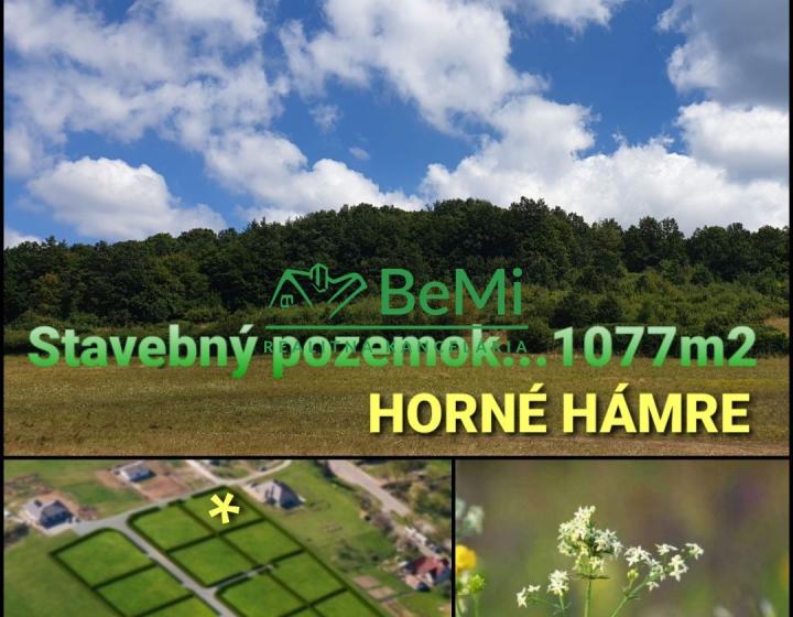 POZEMOK pre váš dom...1077 m2...Horné Hámre (131-14-DAR)