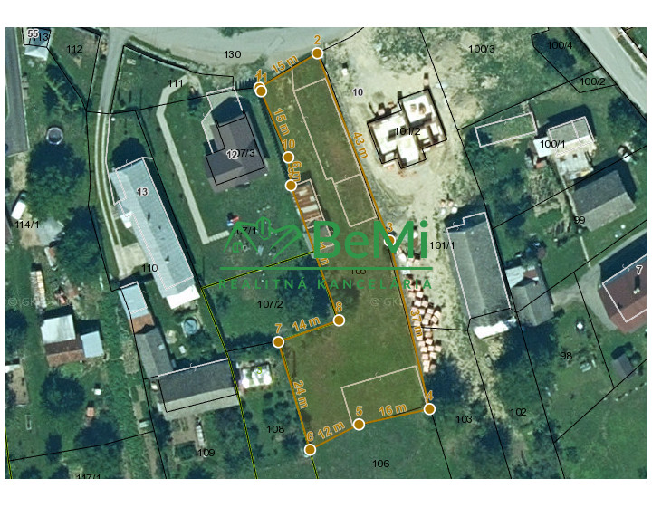 Stavebný pozemok vo Vyšnom Kručove na predaj