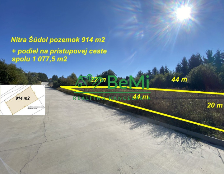 Nitra Šúdol pozemok 1 077 m2 ID 508-14-MIGa